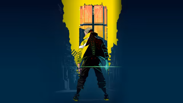 Cyberpunk Neon Street Warrior