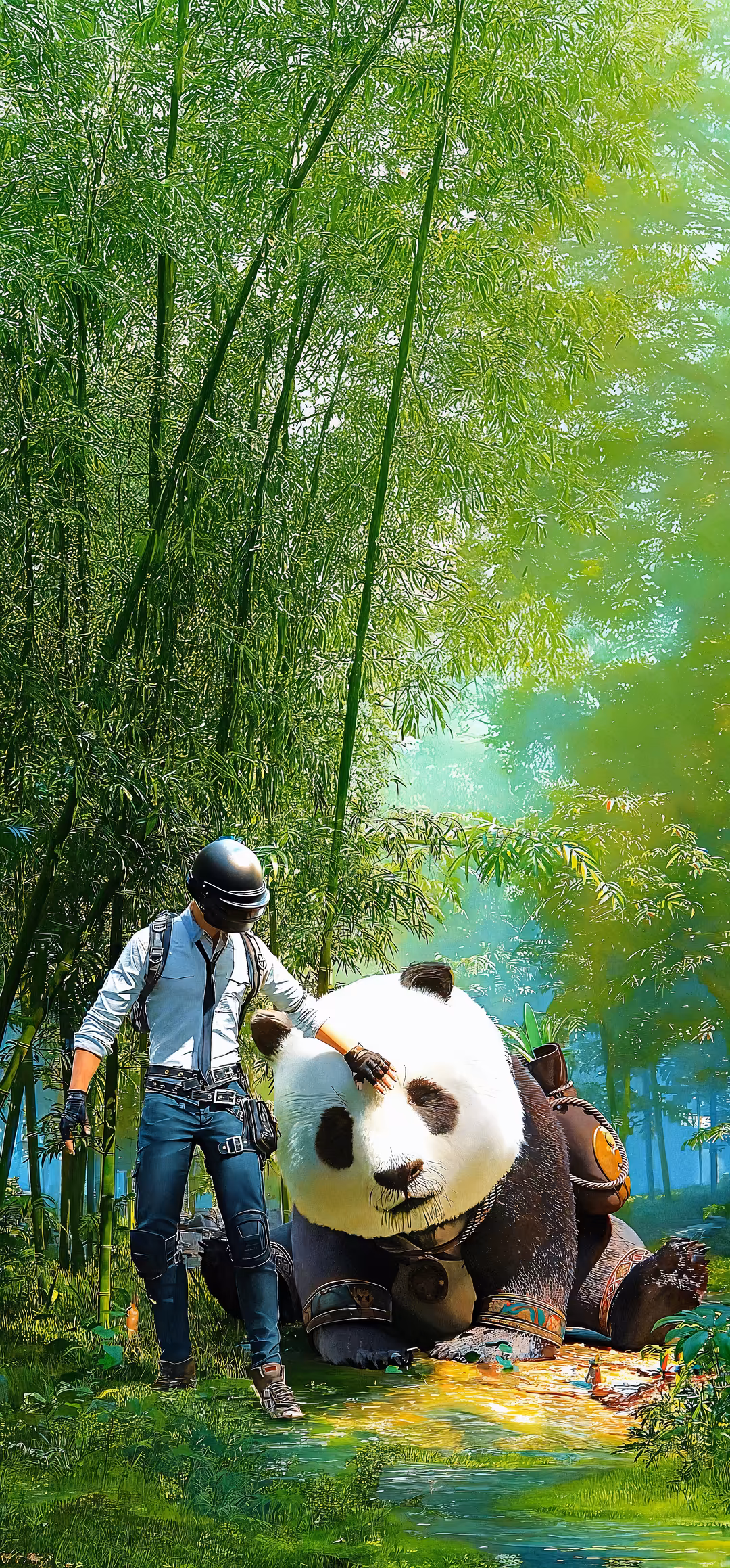 Adventure With Giant Panda Forest — vertical games 4K wallpaper