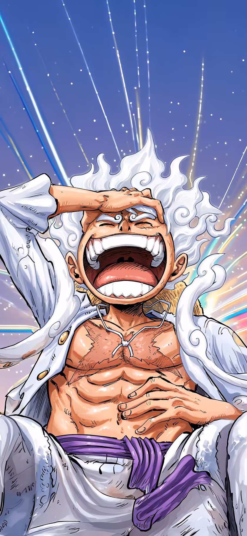 Laughing Warrior White Aura Power