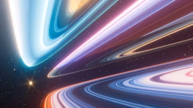 Cosmic Neon Light Streams