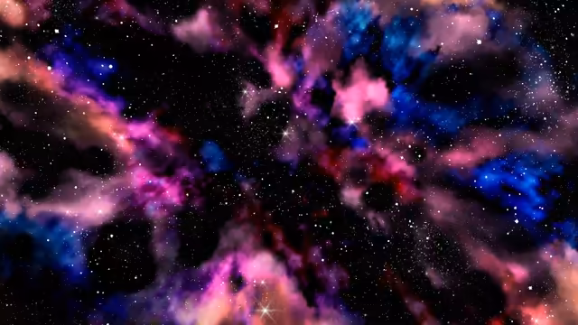 Vibrant Cosmic Galaxy Nebula