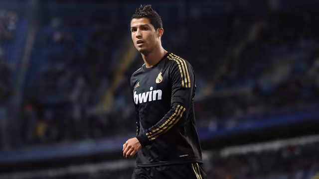 Portuguese Footballer in Action