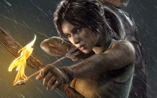Warrior Archer Rain Combat Scene