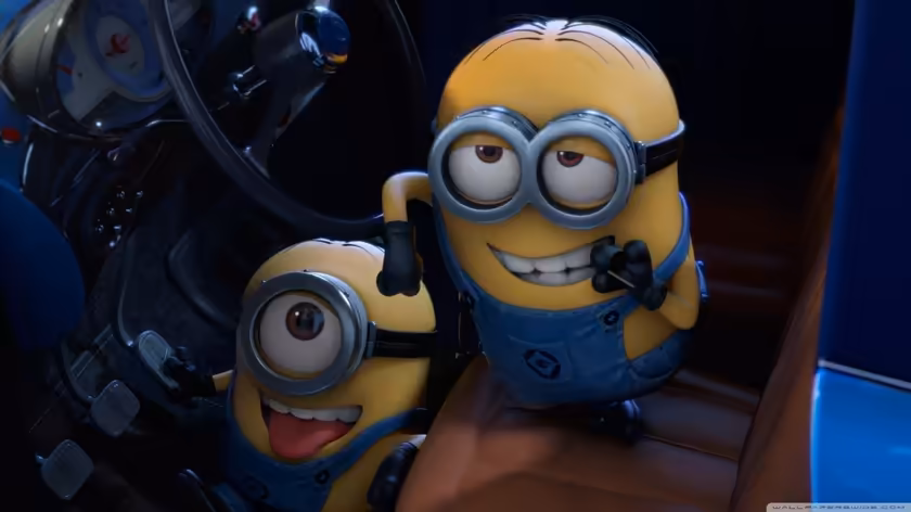 Despicable Me Minions Laughing Together