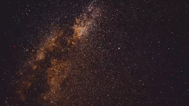 Space Stars Golden Galactic Dust