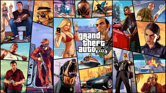 Grand Theft Auto Characters Collage