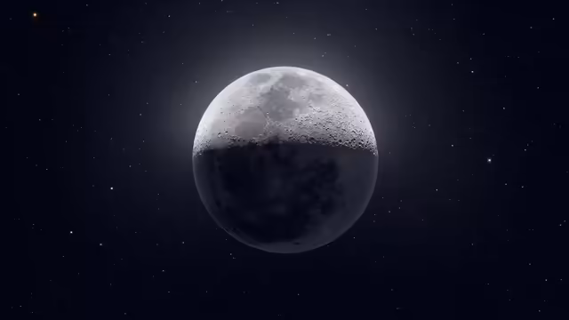 Moon Celestial Sphere In Starry Sky