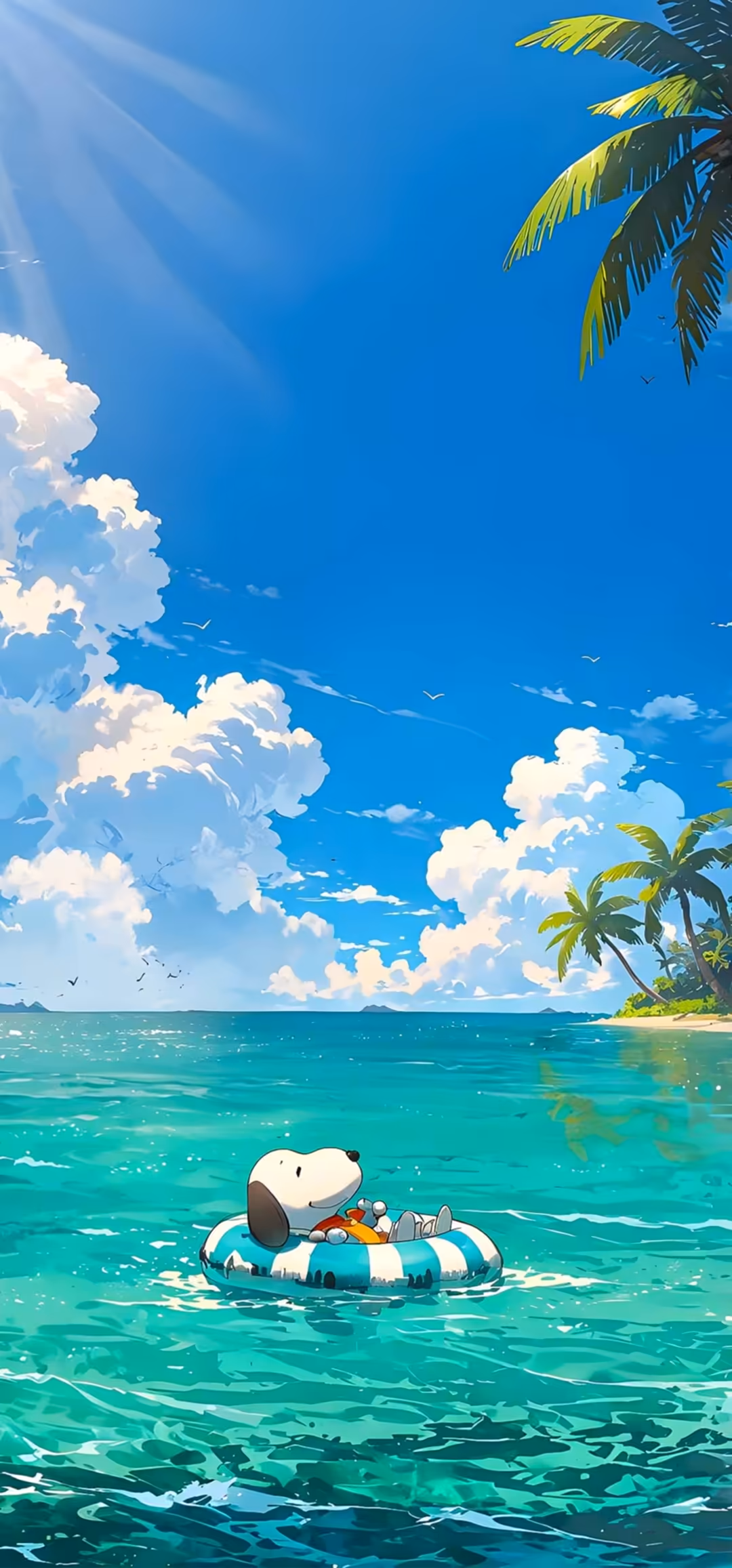 Snoopy Floating Tropical Paradise — vertical john wick Full HD wallpaper