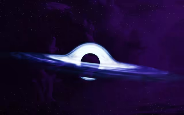 Black Hole Cosmic Purple Nebula