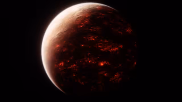 Red Planet In Deep Space