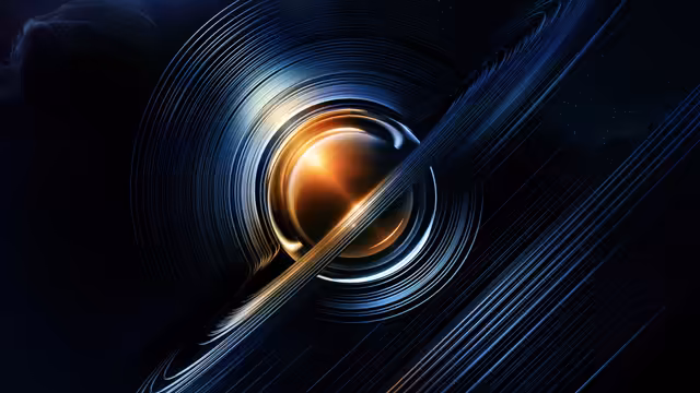 Deep Space Cosmic Planet Ring
