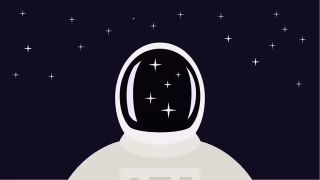 Astronaut Lost In Starry Space