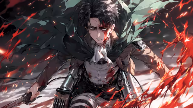 Levi Ackerman Crimson Flames Battle