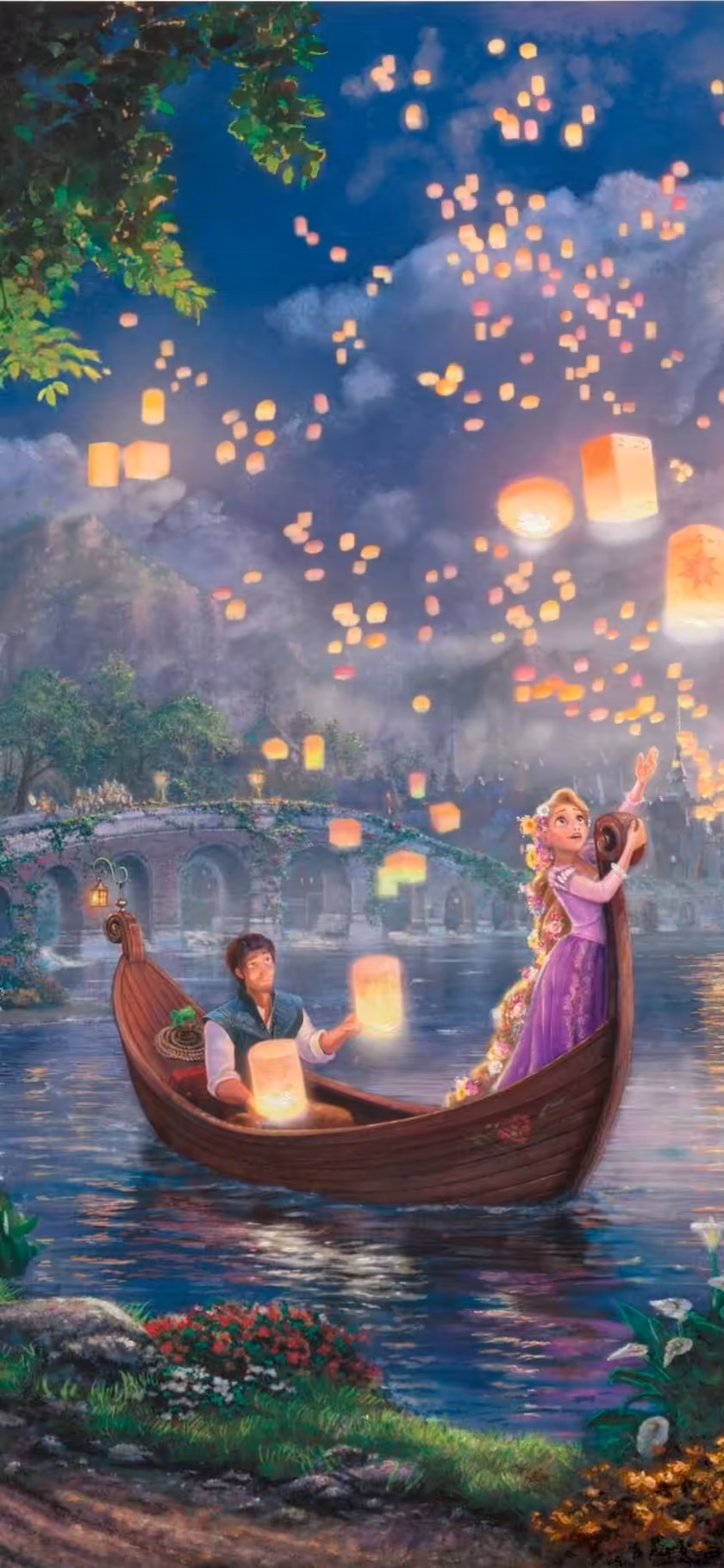 Disney Magical Lanterns Over Water