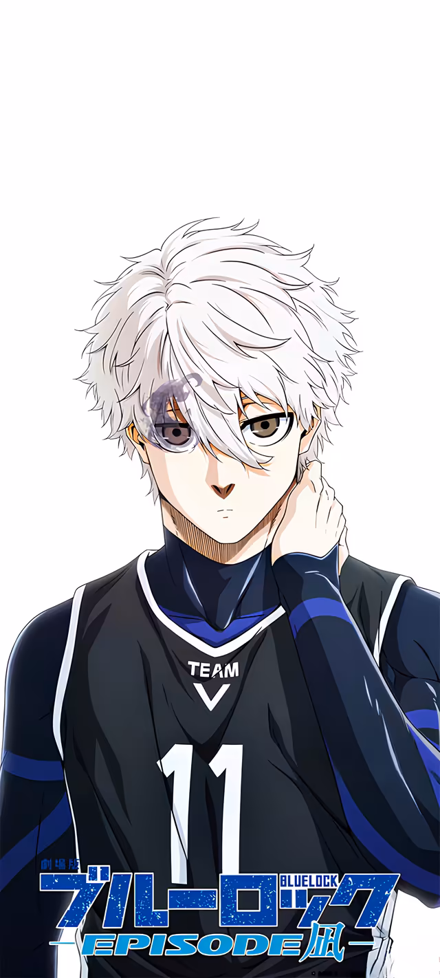 Blue Lock White-Haired Athlete Portrait