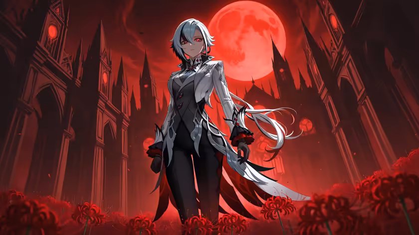 Genshin Impact Red Moon Gothic